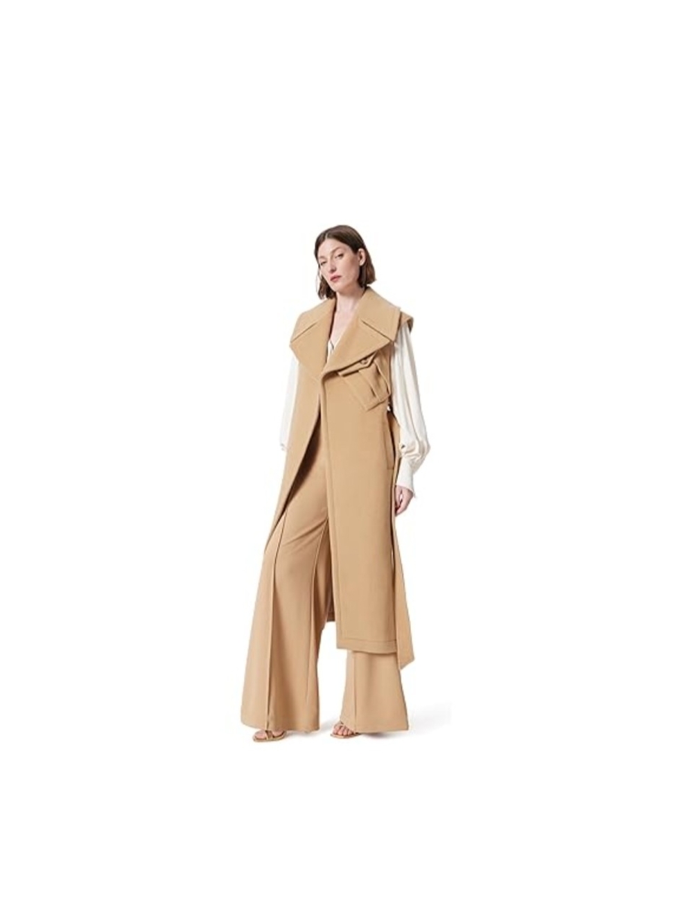 DO by Dee Ocleppo sleeveless wrap trench vest